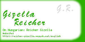 gizella reicher business card